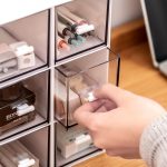 Desk Organizer-3 Tier Stackable Storage Drawers with 6 Compartments White Stackable Drawers Great for Desk Storage, Makeup Storage Bathroom Organization Accessories Etc (White) - Image 6